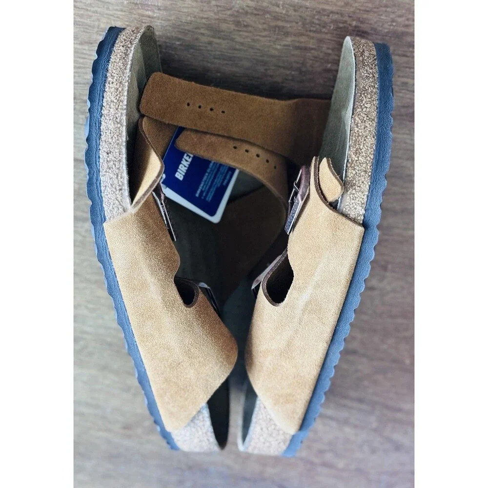 Birkenstock Arizona Soft Footbed Mink Suede 1009526 Men's Size 13 EU 46 NIB